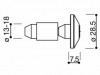 Kónické koncovky/zátky řídítek RIZOMA MA516U 13–18mm modré (sada 2ks)